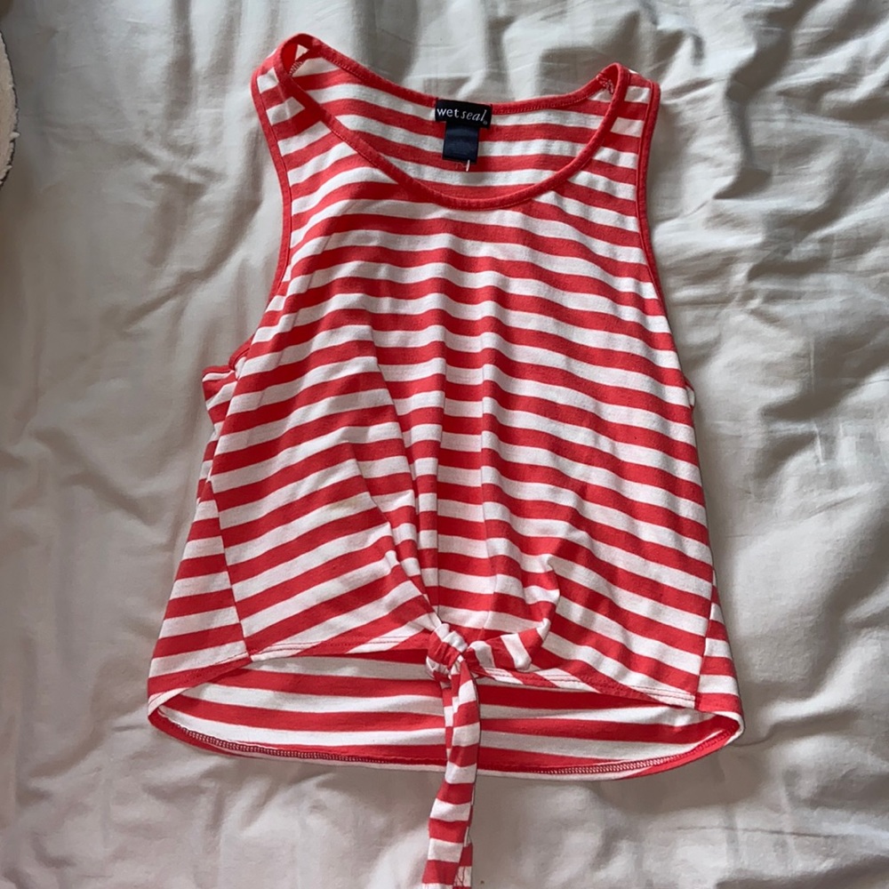 wet seal tie tank top